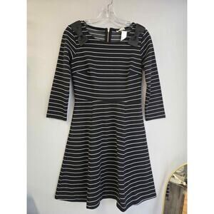 Maison Jules Black & White Striped Dress (XS)